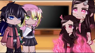 Hashiras React To Nezuko Kamado  Demon Slayer  Gacha React [upl. by Fisuoy]