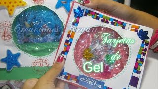 Tarjetas o invitaciones de Gel Water Gel Card [upl. by Nnaesor631]