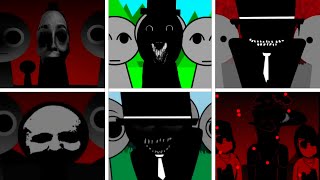 Incredibox Sprunki  Every BLACK in Different Mods  V2 [upl. by Erbe]