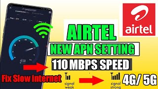 Airtel 4G APN Settings 2023 For Fast Internet  Airtel 4G 5G Speed Kaise Badhaye Airtel APN Setting [upl. by Acinoda473]