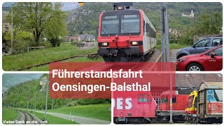 Führerstandsfahrt im Domino der S22 von Oensingen nach Balsthal [upl. by Neelram]