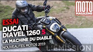 Ducati Diavel 1260 S  La moto du diable  Essai Moto Magazine  2019 [upl. by Hannaoj759]