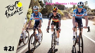 Tour de France 2024  Etape 21  Monaco  Nice [upl. by Anirazc410]