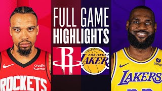 ROCKETS at LAKERS  FULL GAME HIGHLIGHTS  November 19 2023 [upl. by Allare]