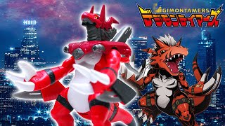 Digivolving Growlmon to WarGrowlmon Figure Review 【超進化シリーズ グラウモン → メガログラウモン】 [upl. by Nanine]