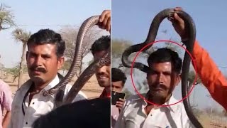 Snakebite kills man after the reptile was forcefully garlanded around neck [upl. by Ingra]