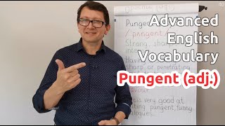 Pungent adj  Advanced English Vocabulary  One Minute Videos [upl. by Asenev]