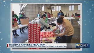 Holiday Families Program Volunteers shop wrap and deliver Christmas gifts for Kern County families [upl. by Soloman]