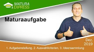 Deutsch Maturaaufgabe  Zentralmatura Deutsch Jänner 2019 32 [upl. by Amund325]