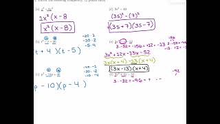 AC Method for Factoring factoring by grouping [upl. by Anirbed]