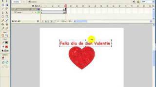 Tutorial para Macromedia Flash 8  Feliz dia de San Valentin parte 1 [upl. by Gaige]