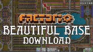 FACTORIO  Beautiful Base Map Download [upl. by Llehsyar]