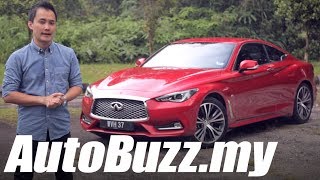 Infiniti Q60 Coupe 20 Turbo review  AutoBuzzmy [upl. by Fenn409]