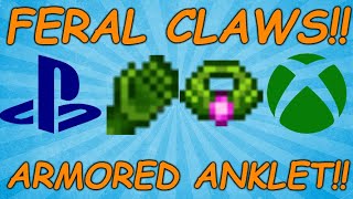 How To Find Feral Claws And An Armored Anklet Of The Wind On PS4PS5XBox Terraria 1432 [upl. by Ytteb]