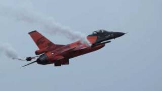 F16 J015 Flying at Yeovilton 2009 Nice Display by Ralph quotSheikquot Aarts [upl. by Noremac]