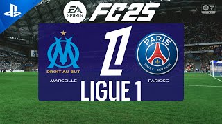 FC 25  Marseille vs PSG  Ligue 1 2425  PS5 Full Match [upl. by Drofkcor]