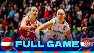 Austria v Croatia  Full Basketball Game  FIBA Womens EuroBasket 2025 Qualifiers [upl. by Drarig]