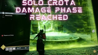 Solo Crota Damage Phase Reached READ DESC [upl. by Lana]