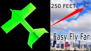 How To Make Flying Jet Plane With Paper  Best Origami Paper Airplane  Paper Rocket Planes [upl. by Bekah]