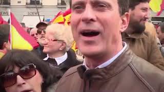 Manuel Valls vive en persona el odio del nacionalismo español a la lengua catalana [upl. by Annaliese]