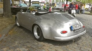 Porsche 356 Speedster Exhaust Sound and Close Up Look [upl. by Baudoin]