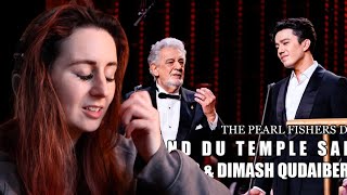 Reaction to Dimash amp Placido Domingo  The Pearl Fishers’ Duet Au fond du Temple Saint [upl. by Ruggiero]