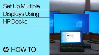 Setting Up Multiple Displays Using HP Docks  HP Docks  HP Support [upl. by Aikin680]