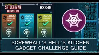 Screwball Hells Kitchen Gadget Challenge Tokens Guide  Spider Man Remastered [upl. by Greff670]