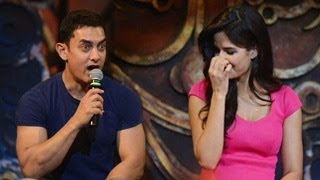 Aamir Khan REACTS to Salman Katrina WEDDING at Dhoom 3 Song Launch [upl. by Tessa933]