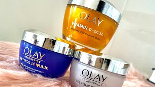 Olay creams review price and detail about retinol in beginners skincare [upl. by Lehcear]