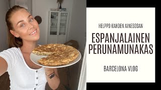 HELPPO ESPANJALAINEN PERUNAMUNAKAS  Barcelona vlog  Jenna Claudia [upl. by Mafalda]