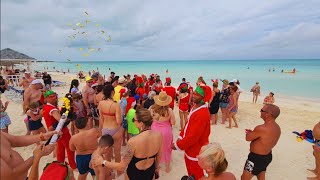 Cayo Coco Cuba Santa on the beach Dec 25 2023 [upl. by Eeleak104]