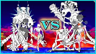 The Battle Cats  Nekoluga VS Nekoluga Ubers War [upl. by Eikcaj]