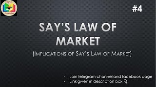 Implications of Says Law of Market  Says Law of Market  Part4  EK [upl. by Loeb]