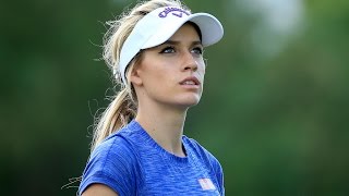 Paige Spiranac shows off golf skills in Dubai [upl. by Nilauqcaj]