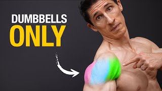 The BEST Dumbbell Shoulder Exercises ALL 3 HEADS [upl. by Atinele320]