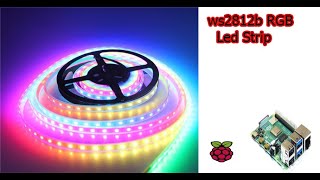 How to use WS2812B RGB LEDs with Raspberry Pi  rgb led strip  addressable led strip [upl. by Elag478]