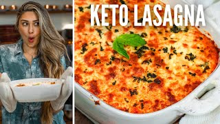 BEST KETO LASAGNA RECIPE How to make Zucchini Noodle Keto Lasagna Easy amp Low Carb Recipe for Keto [upl. by Stevena]