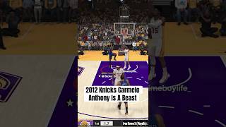 2012 Carmelo Anthony is an Offensive Threat Beast shorts nba2k24 gaming [upl. by Esidarap]