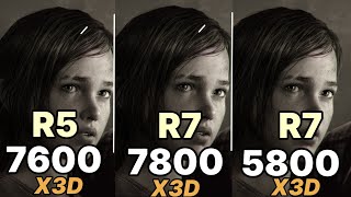 7600x3d vs 7800x3d vs 5800x3d vs R9 9950x vs i9 14900k vs 7900x3d vs 7950x3d 7600x3d gaming test [upl. by Ahtamas]