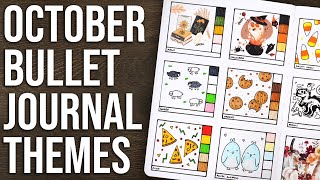 12 October Bullet Journal Theme Ideas 💜 [upl. by Araic929]