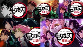 Demon Slayer KImetsu No Yaiba All Openings [upl. by Mandeville]