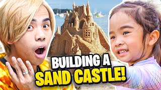 Teaching Our 3 Year Old Daughter How To Build A Sandcastle [upl. by Carola]