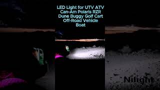 Nilight UTV Dome Light Universal 1 5” 2 0” Roll Bar Mount LED Interior Light [upl. by Marge851]