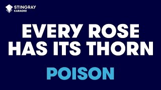 Poison  Every Rose Has Its Thorn Karaoke With Lyrics [upl. by Kale827]