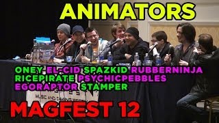 Animation Panel at MAGFest 12  2014 with subtitled questions [upl. by Ailet550]