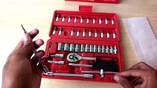 46piece socket wrench tool set [upl. by Ben]