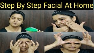 How to do facial at home step by stepShahnaz Husain Gold Facial Kit [upl. by Britteny]