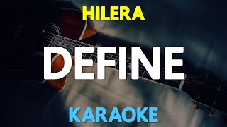 DEFINE  Hilera KARAOKE Version [upl. by Sacttler]