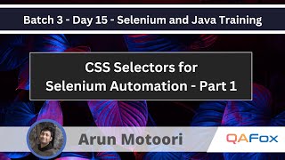 Batch 3  CSS Selectors Locators for Selenium Automation  Part 1 Selenium Java Training 15 [upl. by Marissa]